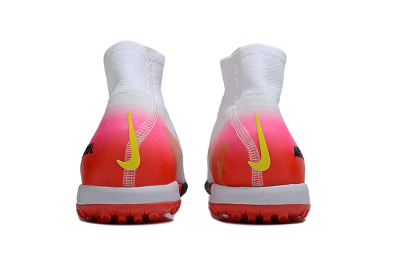 Unisex Nike Air Zoom Mercurial Superfly 10 Elite TF Football Shoes - White/Black/Pink