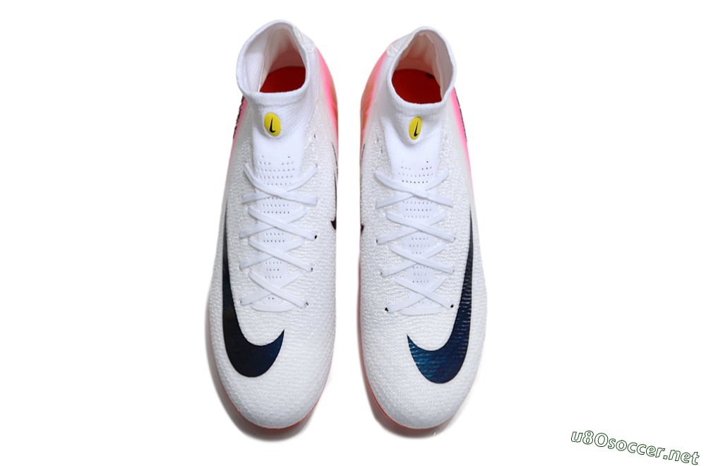 Unisex Nike Air Zoom Mercurial Superfly 10 Elite FG Football Boots - White/Black/Pink 4
