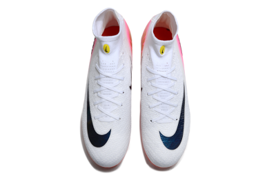 Unisex Nike Air Zoom Mercurial Superfly 10 Elite FG Football Boots - White/Black/Pink