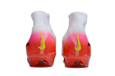 Unisex Nike Air Zoom Mercurial Superfly 10 Elite FG Football Boots - White/Black/Pink