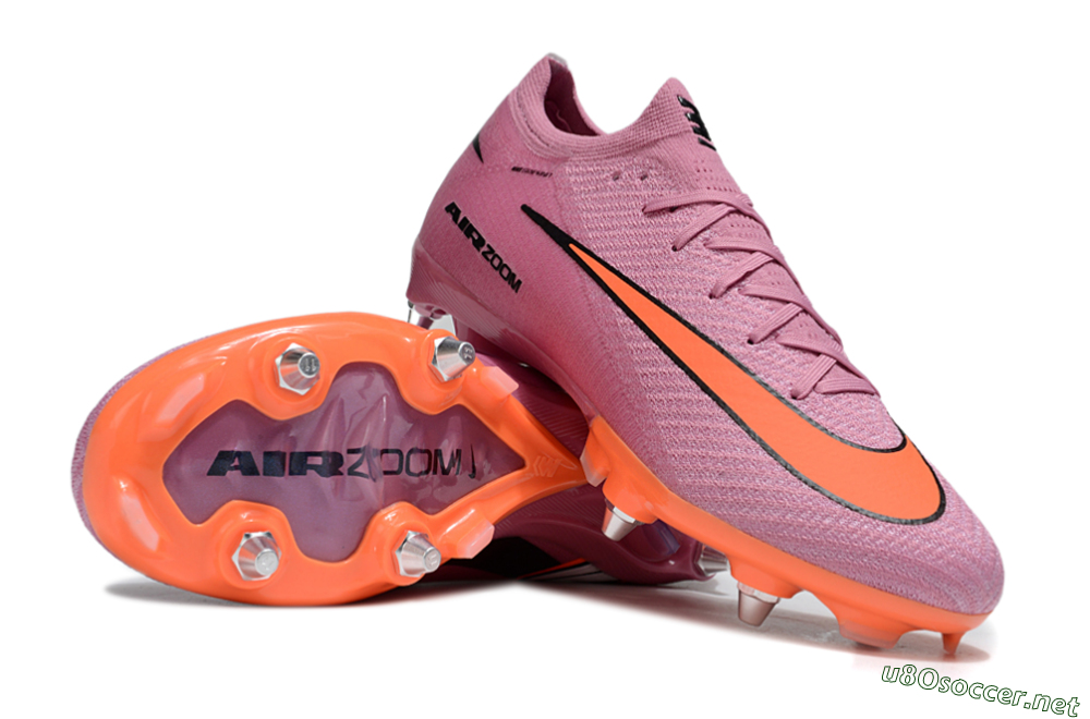 Men's Nike Air Zoom Mercurial Vapor 16 Elite SG Football Boots - Pink/Red/Black 3