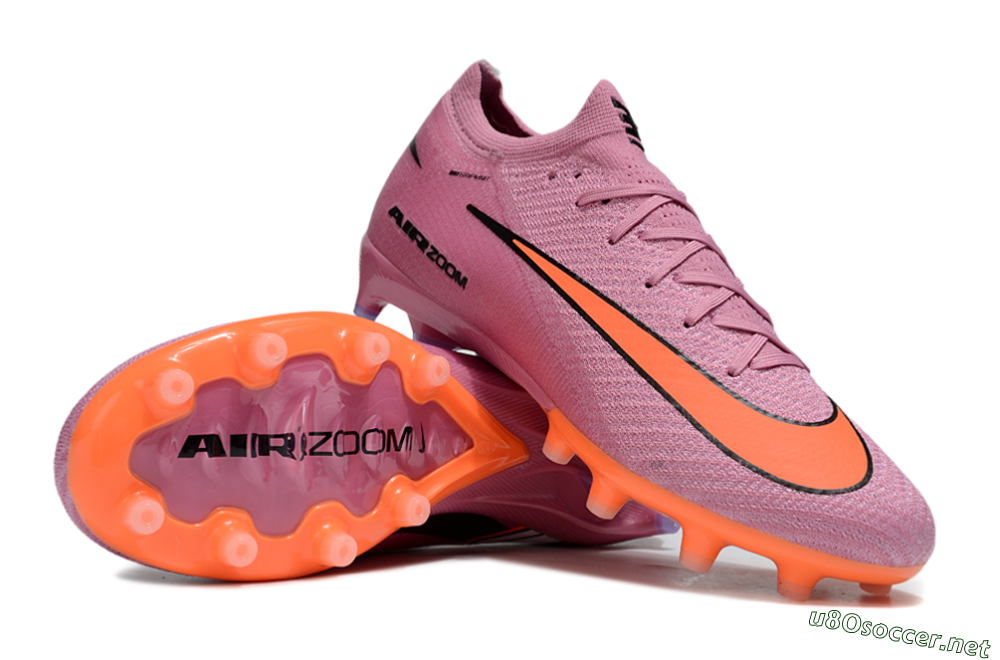 Unisex Nike Air Zoom Mercurial Vapor 16 Elite AG Football Boots - Pink/Red/Black 3