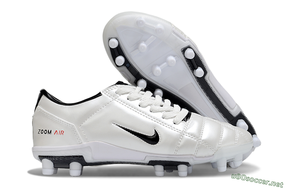 Unisex Nike Air Zoom Total 90 III FG Football Boots - Beige/Black/White 2