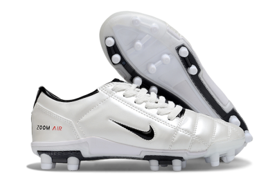 Unisex Nike Air Zoom Total 90 III FG Football Boots - Beige/Black/White