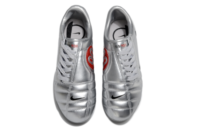 Unisex Nike Air Zoom Total 90 III FG Football Boots - Silver/Black/White