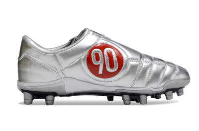 Unisex Nike Air Zoom Total 90 III FG Football Boots - Silver/Black/White