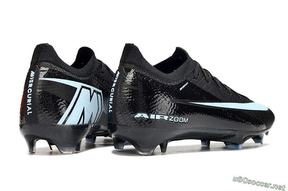 Unisex Nike Air Zoom Mercurial Vapor 16 Elite FG Football Boots - Black/Jade 7