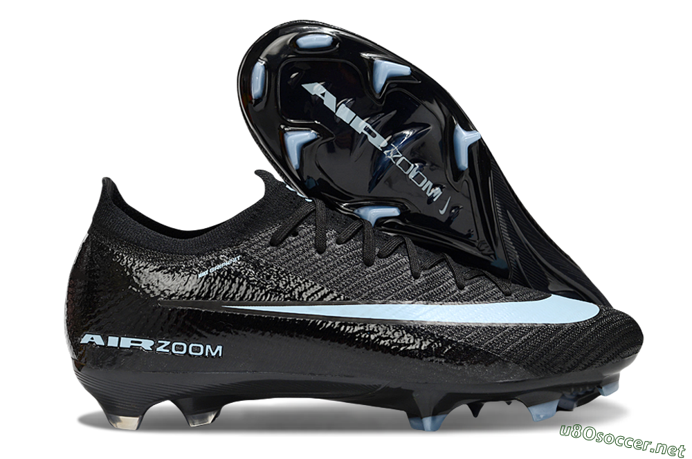 Unisex Nike Air Zoom Mercurial Vapor 16 Elite FG Football Boots - Black/Jade 2