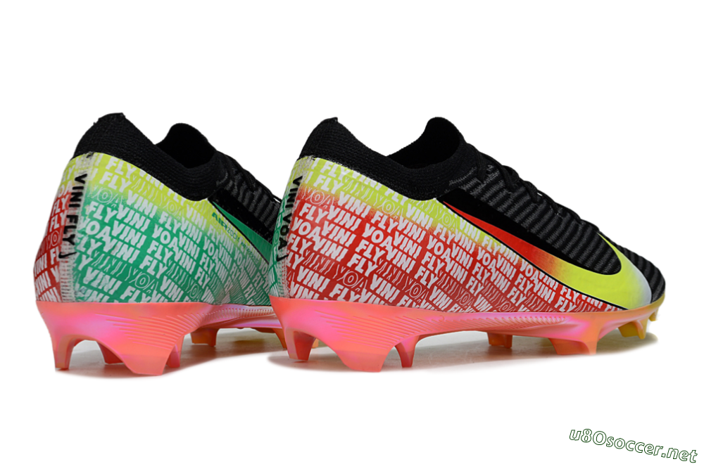 Unisex Nike Air Zoom Mercurial Vapor 16 Elite FG Football Boots - Black/Yellow/Red 6