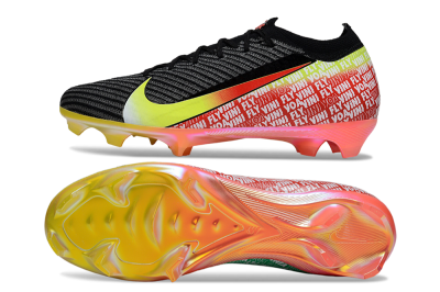 Unisex Nike Air Zoom Mercurial Vapor 16 Elite FG Football Boots - Black/Yellow/Red