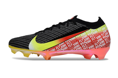 Unisex Nike Air Zoom Mercurial Vapor 16 Elite FG Football Boots - Black/Yellow/Red