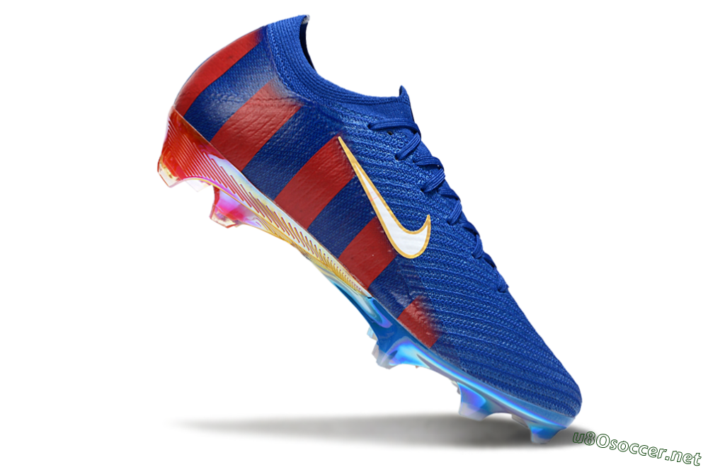Unisex Nike Air Zoom Mercurial Vapor 16 Elite FG Football Boots - Blue/Red/Gold 4