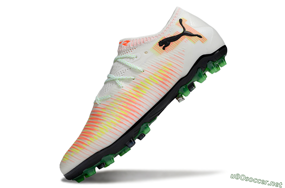 Men's Puma Future 8 Ultimate MG Football Boots - White/Red/Blue 5