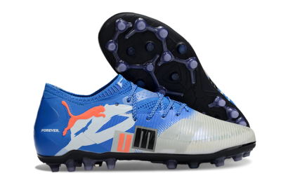 Men's Puma Future 8 Ultimate MG Football Boots - Blue/White/Orange
