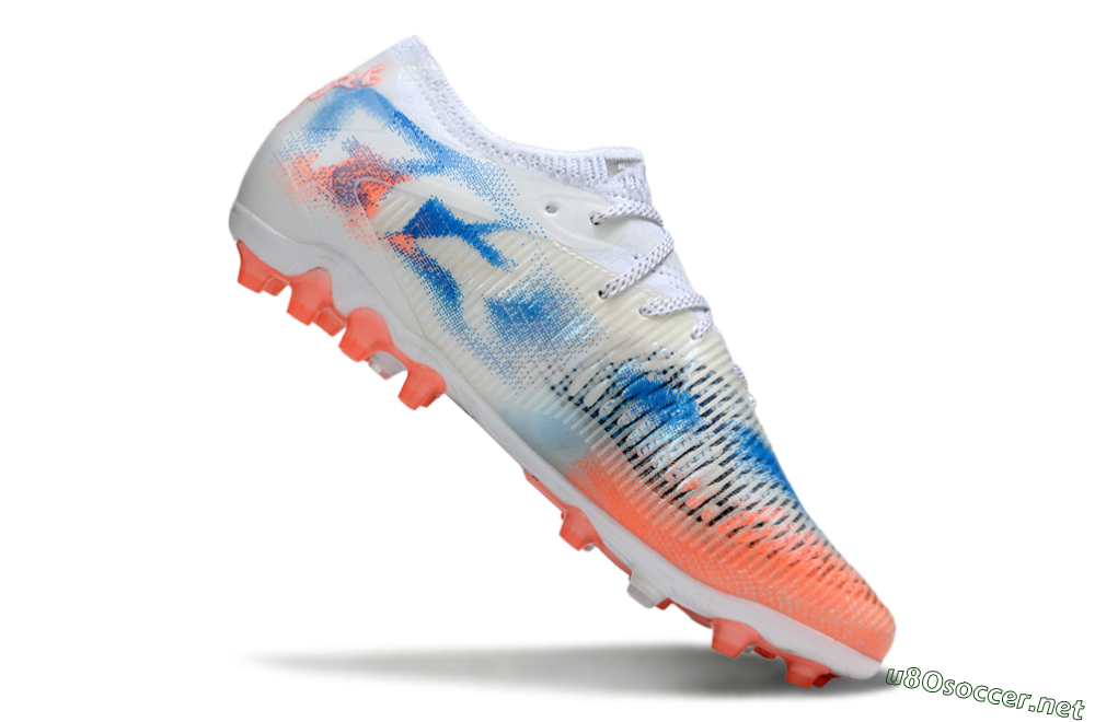 Men's Puma Future 8 Ultimate MG Football Boots - White/Red/Blue 4