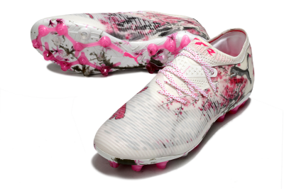 Men's Puma Future 8 Ultimate MG Football Boots - Beige/Black/Pink