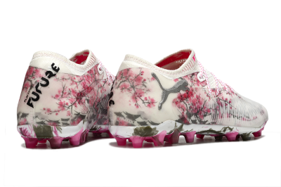 Men's Puma Future 8 Ultimate MG Football Boots - Beige/Black/Pink