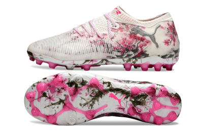 Men's Puma Future 8 Ultimate MG Football Boots - Beige/Black/Pink
