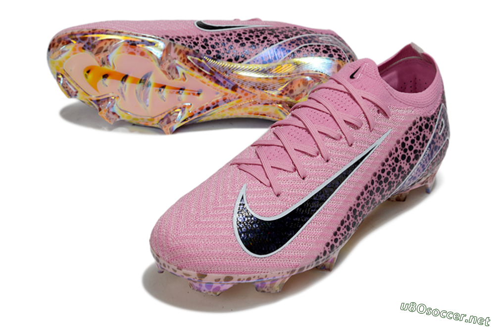 Unisex Nike Air Zoom Mercurial Vapor 16 Elite FG Football Boots - Pink/Black/White 3