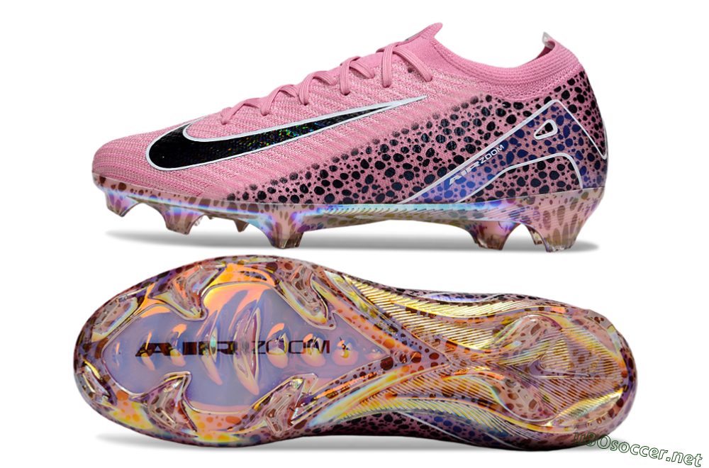 Unisex Nike Air Zoom Mercurial Vapor 16 Elite FG Football Boots - Pink/Black/White 1