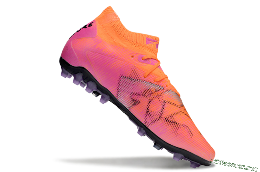 Men's Puma Future 8 Ultimate MG Football Boots - Red/Black/Pink 4