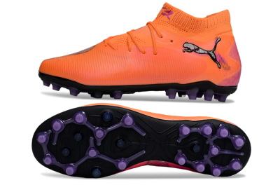 Men's Puma Future 8 Ultimate MG Football Boots - Red/Black/Pink