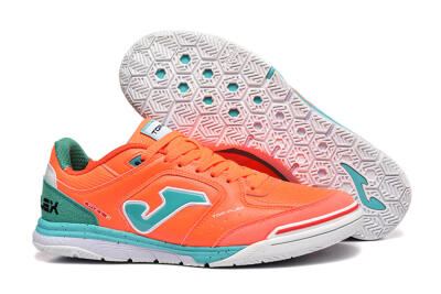 Men's Joma Top Flex IC Football Shoes - Red/Jade/White