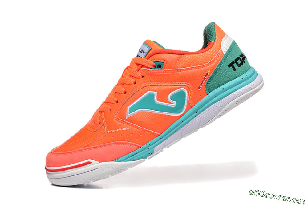 Men's Joma Top Flex IC Football Shoes - Red/Jade/White 8