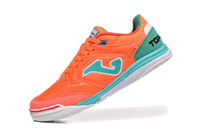 Men's Joma Top Flex IC Football Shoes - Red/Jade/White