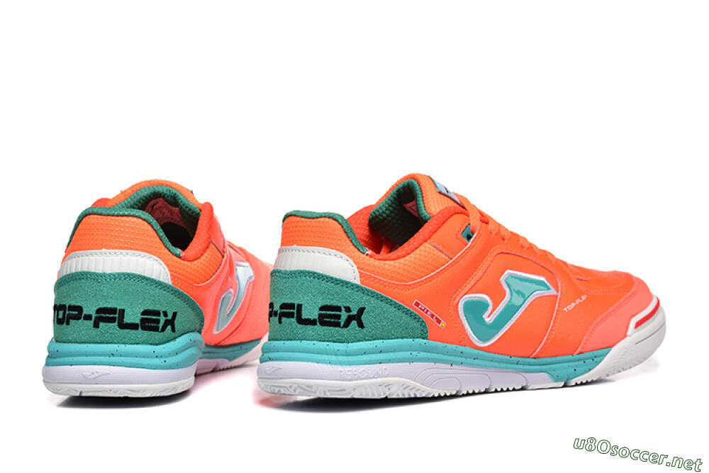 Men's Joma Top Flex IC Football Shoes - Red/Jade/White 9