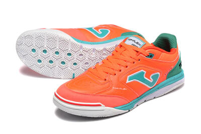 Men's Joma Top Flex IC Football Shoes - Red/Jade/White