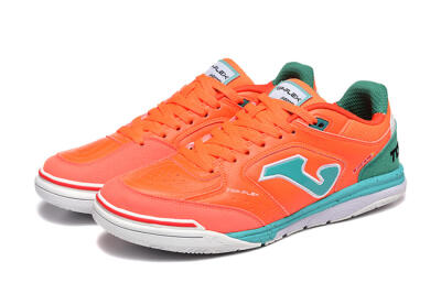 Men's Joma Top Flex IC Football Shoes - Red/Jade/White