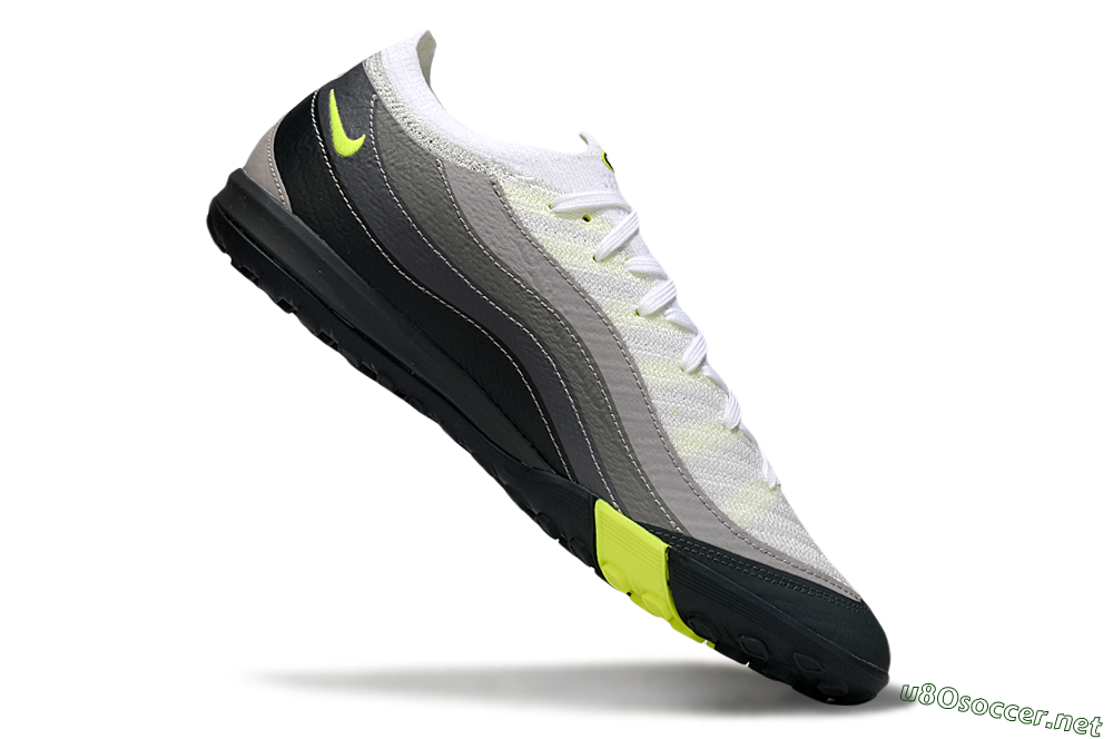 Unisex Nike Air Zoom Mercurial Vapor 16 Elite TF Football Shoes - White/Grey/Yellow 5