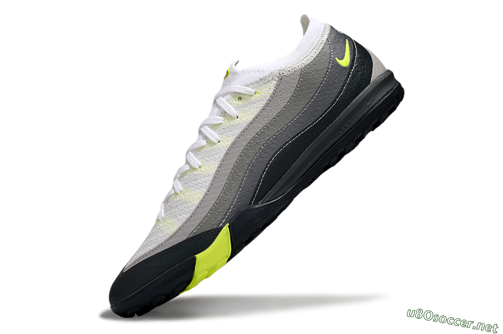 Unisex Nike Air Zoom Mercurial Vapor 16 Elite TF Football Shoes - White/Grey/Yellow 6