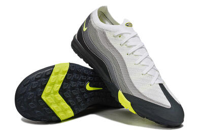 Unisex Nike Air Zoom Mercurial Vapor 16 Elite TF Football Shoes - White/Grey/Yellow