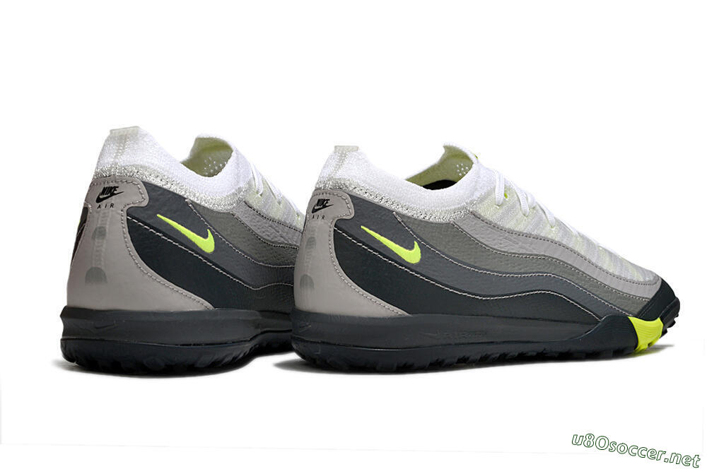 Unisex Nike Air Zoom Mercurial Vapor 16 Elite TF Football Shoes - White/Grey/Yellow 7