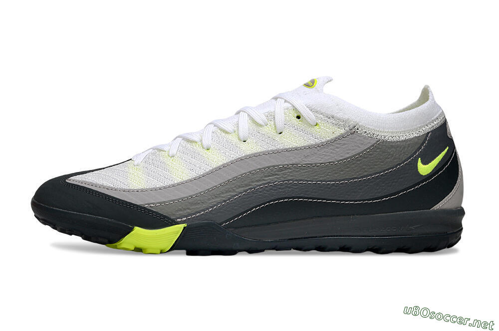 Unisex Nike Air Zoom Mercurial Vapor 16 Elite TF Football Shoes - White/Grey/Yellow 0