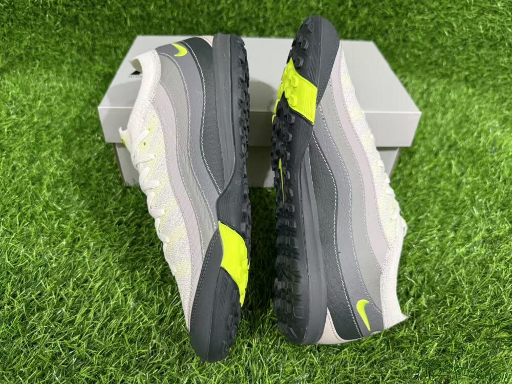 Unisex Nike Air Zoom Mercurial Vapor 16 Elite TF Football Shoes - White/Grey/Yellow