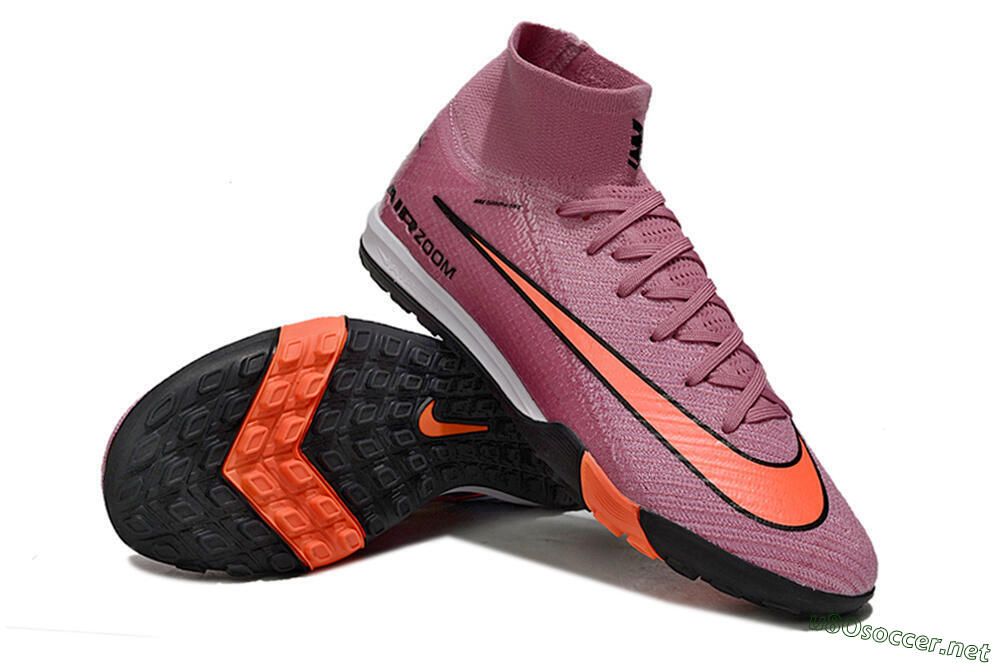 Unisex Nike Air Zoom Mercurial Superfly 10 Elite TF Football Shoes - Red/Black/White 4