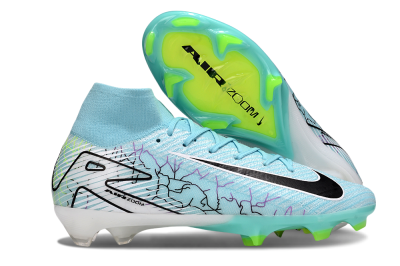 Unisex Nike Air Zoom Mercurial Superfly 10 Elite FG Football Boots - Jade/Black/White
