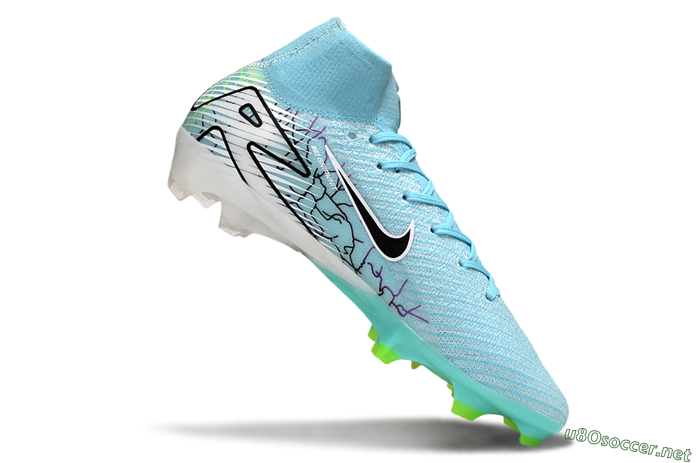 Unisex Nike Air Zoom Mercurial Superfly 10 Elite FG Football Boots - Jade/Black/White 4