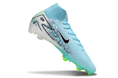 Unisex Nike Air Zoom Mercurial Superfly 10 Elite FG Football Boots - Jade/Black/White