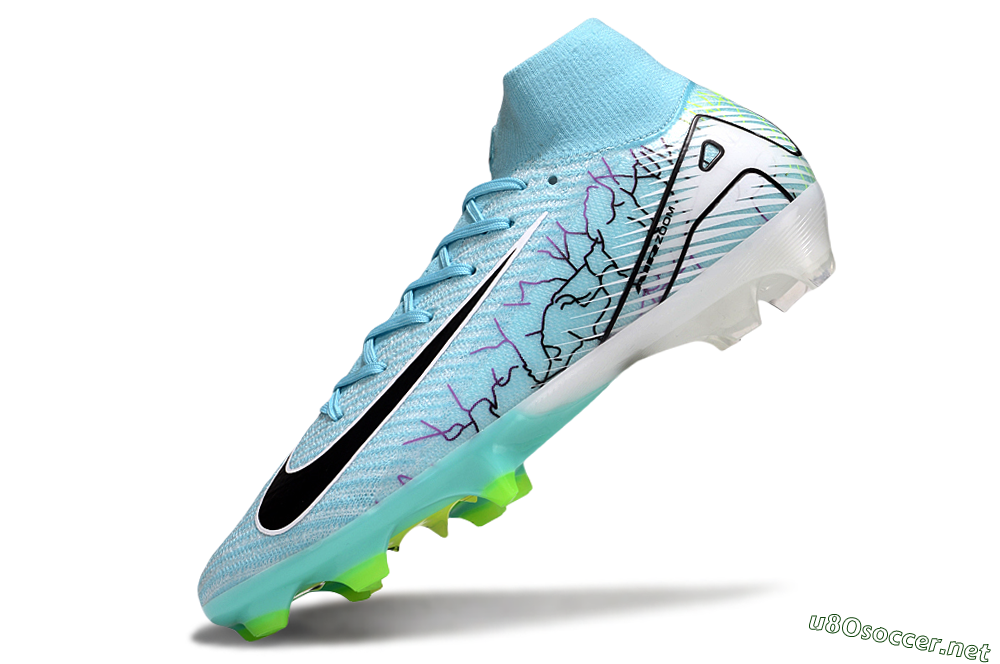 Unisex Nike Air Zoom Mercurial Superfly 10 Elite FG Football Boots - Jade/Black/White 5