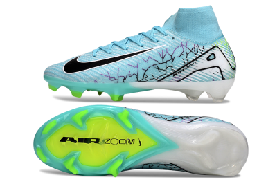 Unisex Nike Air Zoom Mercurial Superfly 10 Elite FG Football Boots - Jade/Black/White