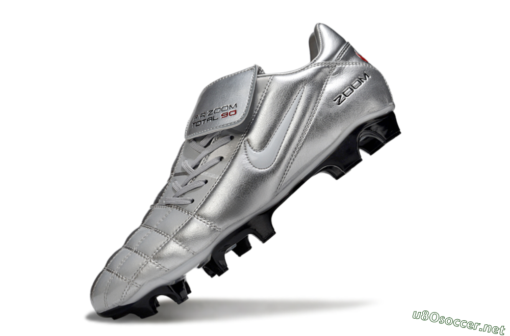 Men's Nike Air Zoom Total 90 III FG Football Boots - Grey/Silver/White 4
