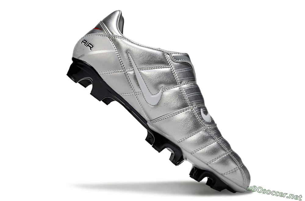 Men's Nike Air Zoom Total 90 III FG Football Boots - Grey/Silver/White 3