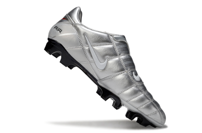 Men's Nike Air Zoom Total 90 III FG Football Boots - Grey/Silver/White