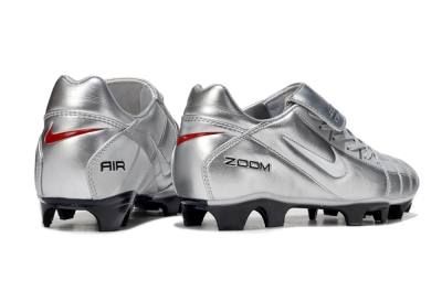 Men's Nike Air Zoom Total 90 III FG Football Boots - Grey/Silver/White