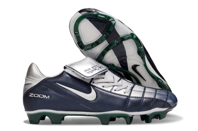 Men's Nike Air Zoom Total 90 III FG Football Boots - Black/Silver