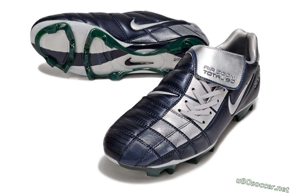 Men's Nike Air Zoom Total 90 III FG Football Boots - Black/Silver 3